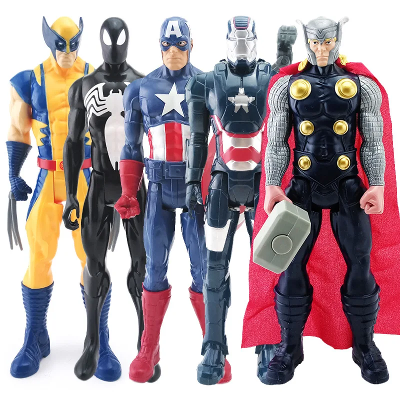 Marvel Super Heroes Avengers Thanos Black Panther Captain America Thor Iron Man antman Hulkbuster Hulk Action Figure Dolls 30cm