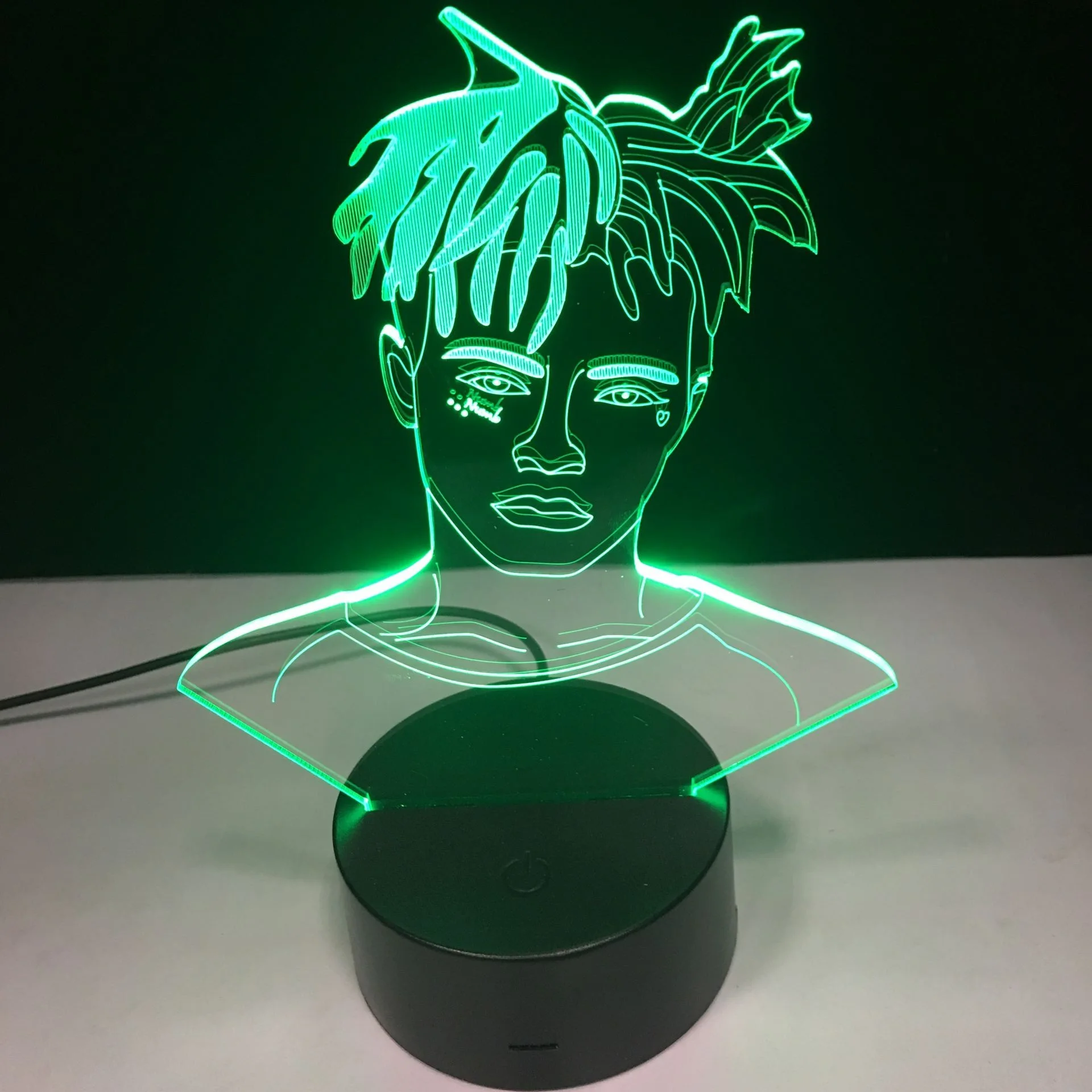 Famous Rapper 3D LED Lamp Illusion 16 Colors Changing Table Night Light Baby Bedside Decoration Lamp DropShipping