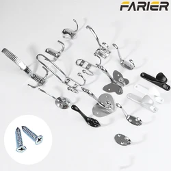 Nordic Wall Hooks for Hanging Clothes  Wall Hanger Coat Key Hook Iron Art Wall Decorations bright silver home storage Hardware