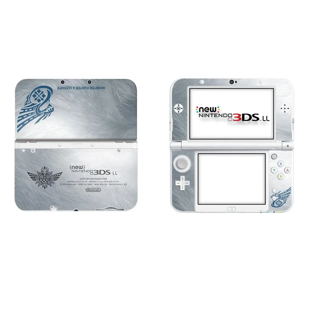 Monster Hunter Ultimate Full Cover Decal Skin Sticker for NEW 3DS XL Skins Stickers for NEW 3DS LL Vinyl Protector Skin Sticker