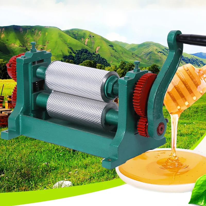 310mm Length Rollers Beeswax Foundation Machine, Customized Cells, 5.4mm/4.9mm Cell Size Beekeeping Foundation Machine