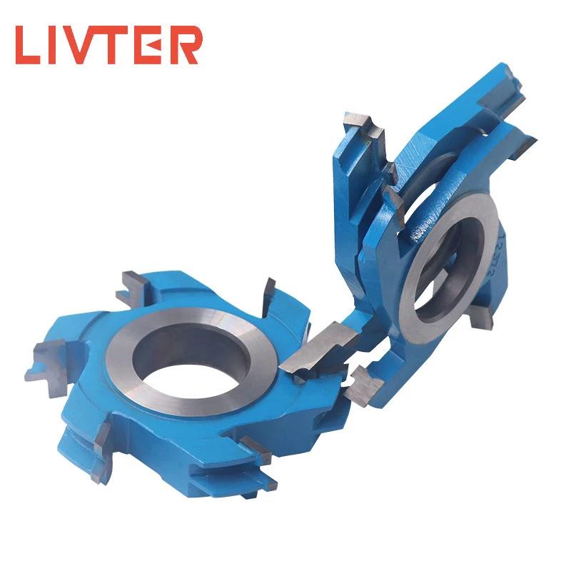 

LIVTER Finger-Jointer cutter alloy woodworking tools Finger joint wood 1 set,2 pcs Combination knife end mill