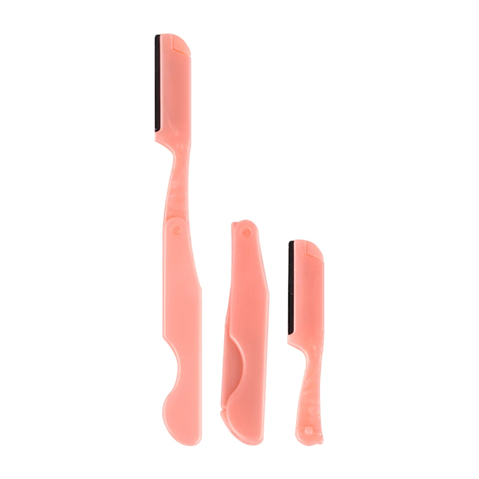 3 pçs/set facial sobrancelha trimmer olho sobrancelha shaper rosto navalha sobrancelha seguro lâmina de barbear para mulheres ferramentas de maquiagem de beleza