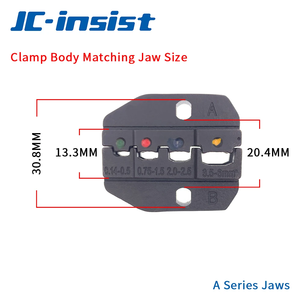 1PC Crimp Plier Jaws Pliers Dies Pre-insulated Terminal Replaceable Crimping Die