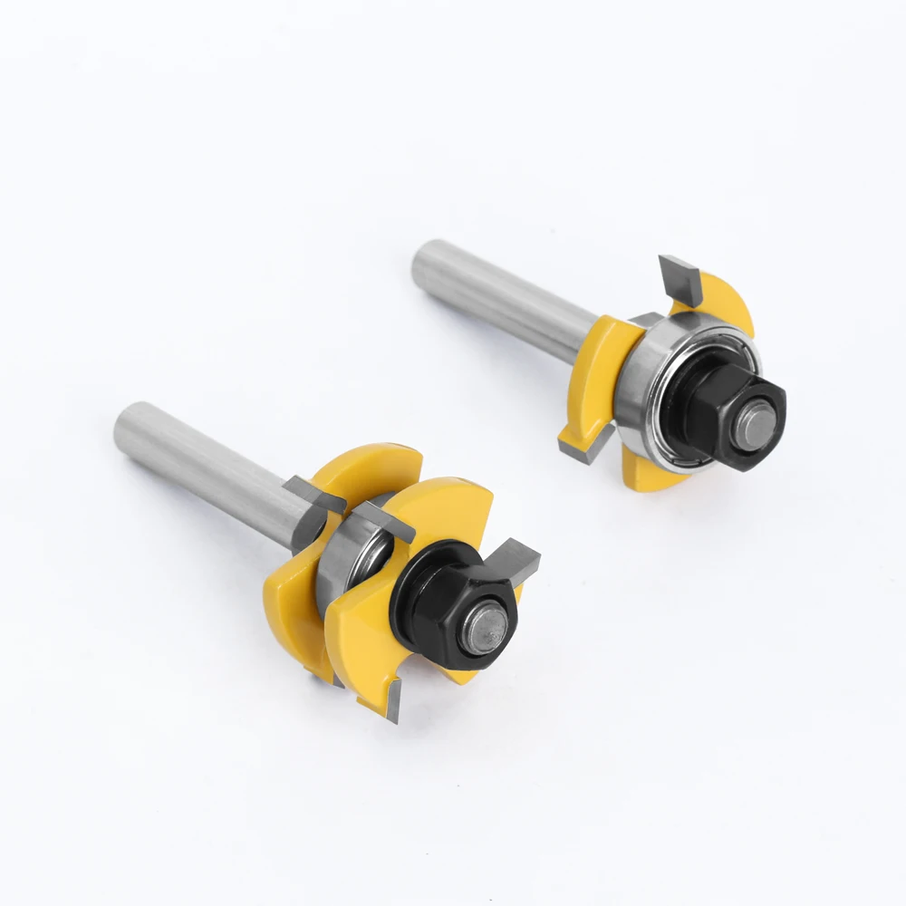 Imagem -06 - Lavie-router Bits Tongue And Groove T-slot Fresa mm Haste Joint Montar Madeira Carpintaria Ferramentas de Corte Mc02121 Pcs
