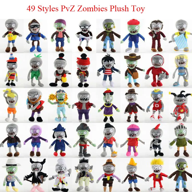 49 Styles 30cm Zombie Plush Toys Bearded Sport Zombies Cosplay Soft Stuffed Dolls Baby Toy