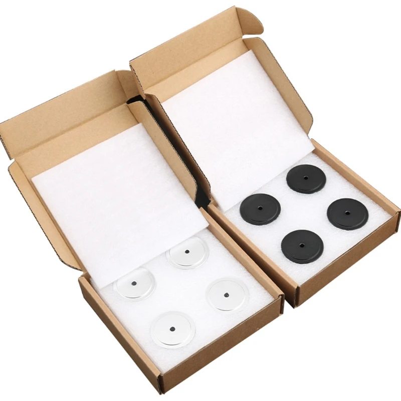 Speaker Cabinet Rubber Feet Speaker Feet Isolation Aluminum Alloy Speaker Feet 4pcs/set Shock-absorbing Feet Hifi Audio