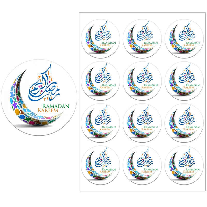 Ramadan Kareem Mubarak decoratieve stickers gezegend Ramadan Eid Mubarak moslim religie Festival vakantie wenskaart decor