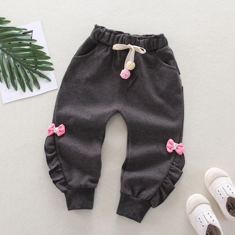 IENENS Baby Toddler Girls Full Pants Trousers Clothes Kids Children Girl Casual Clothing Spring Autumn Infant Cotton Bottoms