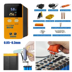 Portable Small Spot Welder with LED Digital Display, 801B, Storage Capacitor, Battery Spot Welding Machine, 11.6KW, 100 V-240V