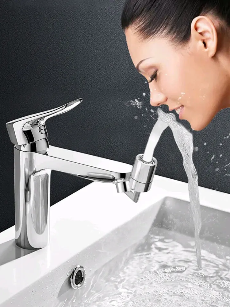 360°Rotation Universal Tap Brass Aerator Splash-Proof Swivel Water Saving Faucet Kitchen Tap  Bathroom Faucet