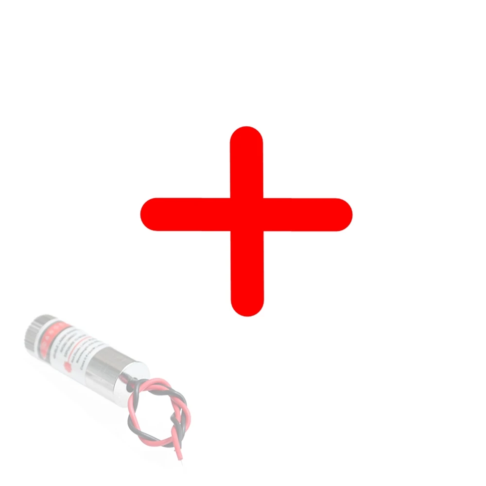 650nm 5mW Red Point / Line / Cross Laser Module Head Glass Lens Focusable Industrial Class