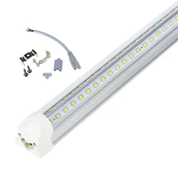 Lámpara Led fluorescente superbrillante en forma de V, Tubo de 2 pies, T8, 110V, 220V, 57CM, Tubo de iluminación interior, 2000LM