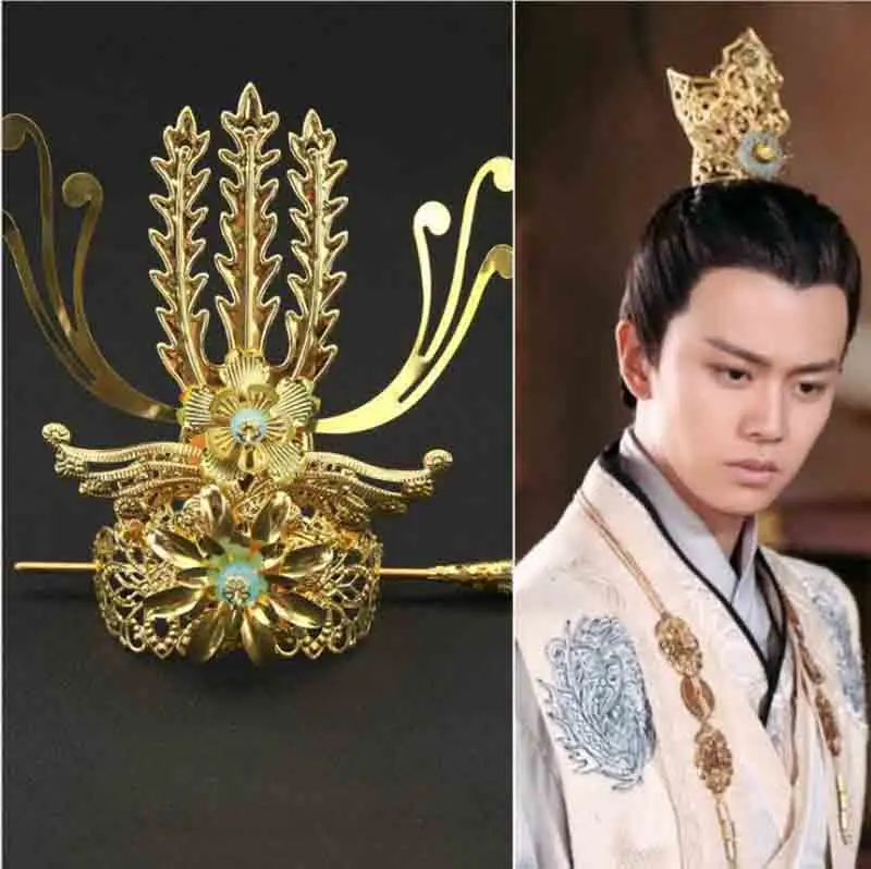 Chinese Traditional Men\'s Jewelry Headdress Hanfu Men&Women Hairwear Cos Prop Male Vintage Tuinga Topknot Gfit For Men&Women