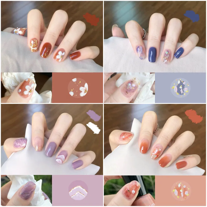 

Shiny Glitter Christmas Nail Sticker Full Cover Nail Polish Sticker Nail Art Decoration Self Adhesive Decor Stickers for Nails