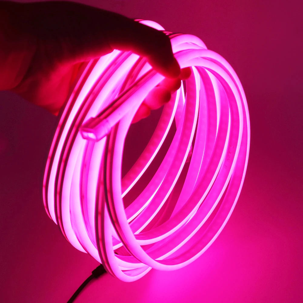 220V LED Strip RGB Neon Rope Light Warm White Pink 1m 10m 100m Outdoor Waterproof Flexible LED Neon Lamp for Holiday Party Decor