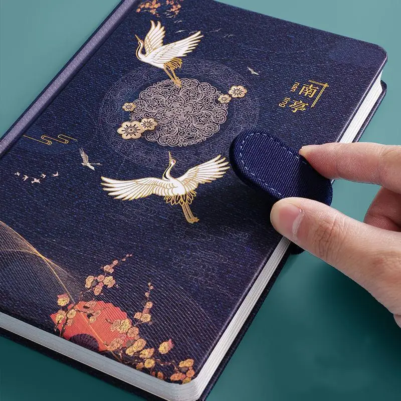 Chinese Antiquity Style Creative Hardcover Diary Books Color Inside Page Notebook Weekly Planner Handbook Scrapbook Journal Gift