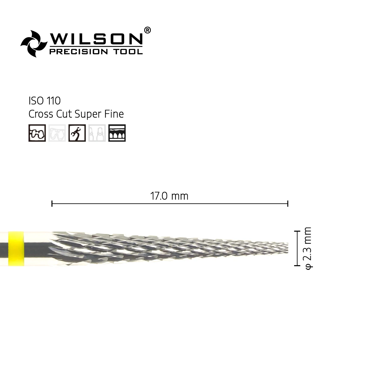 WilsonDentalBurs 5000103 Tungsten Carbide Bur for Dental Lab Trimming Metal