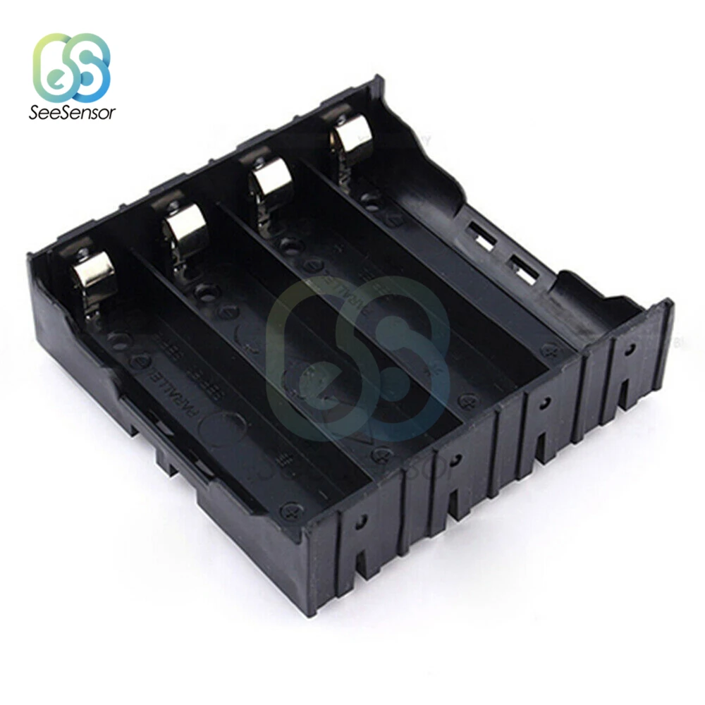 バッテリーホルダー1 2 34スロット,abs 18650,バッテリーボックス,1x 2x 3x 4x 18650,バッテリーコンテナ