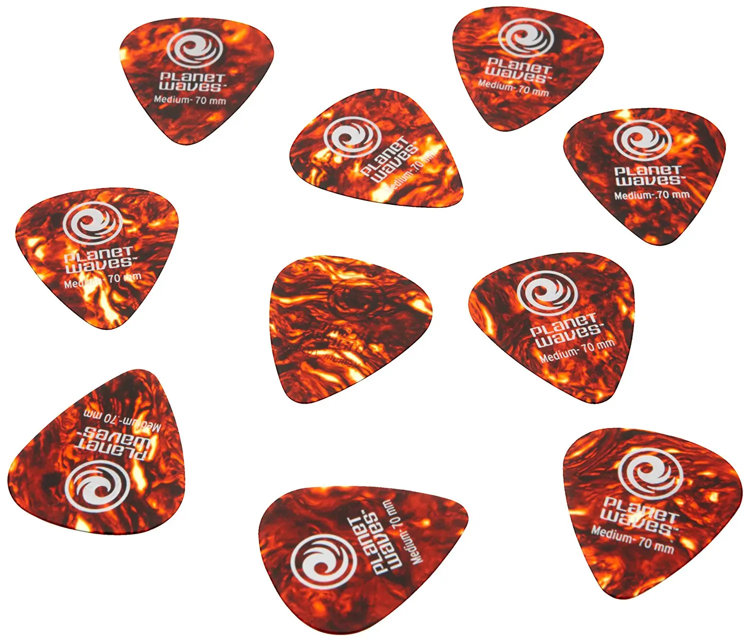 D'Addario Planet Waves Classic Celluloid Guitar Picks -  Shell Color, Sell by 1 Piece