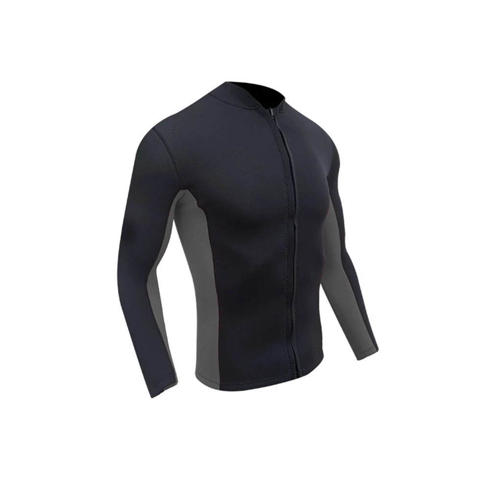 2MM Neoprene Diving Top Split Wetsuit Jacket Men\'s Water Sports Swimming Snorkeling Surfing Warm Wetsuit Top