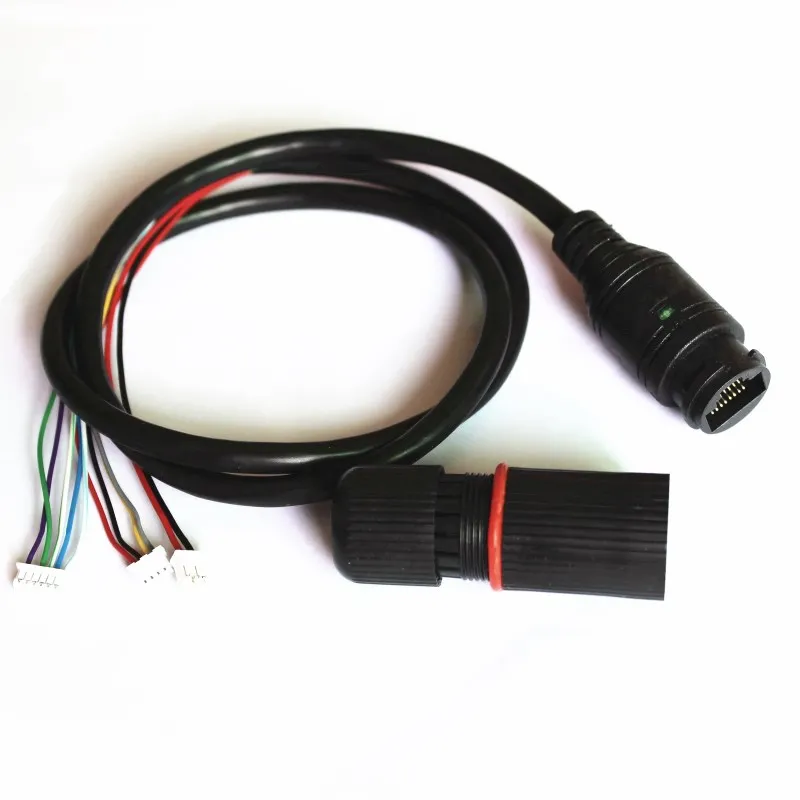 CCTV POE IP network Camera PCB Module video power cable 60cm RJ45 female connector with Terminlas