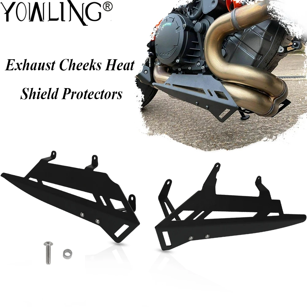 Motorcycle Accessories Muffler Pipe Exhaust Cheeks Heat Shield Protectors FOR 1290 SUPER R 2020-2021 Anti-scalding Cover Guard