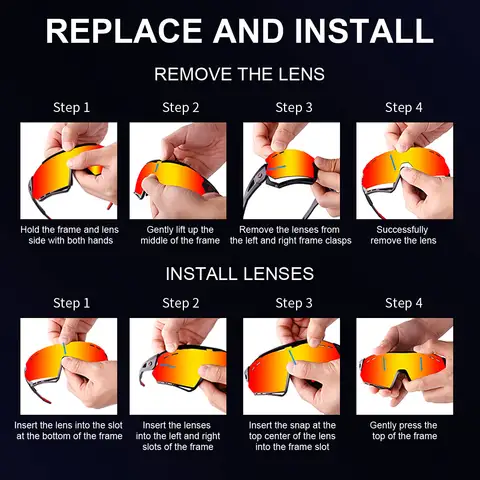 X-TIGER Nya Cykelglasögon MTB Cykelskyddsglasögon Löpning Fiske Sport Herr Kvinnor 5 Lins Polariserade Cykelsolglasögon 10 best sales cykelglasögon för racercyklar - №10