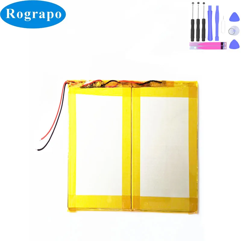 

New 3.7V 8000mAh Tablet PC Battery For Digma Plane 1600 3G PS1036PG Rechargeable Accumulator 2 Wire