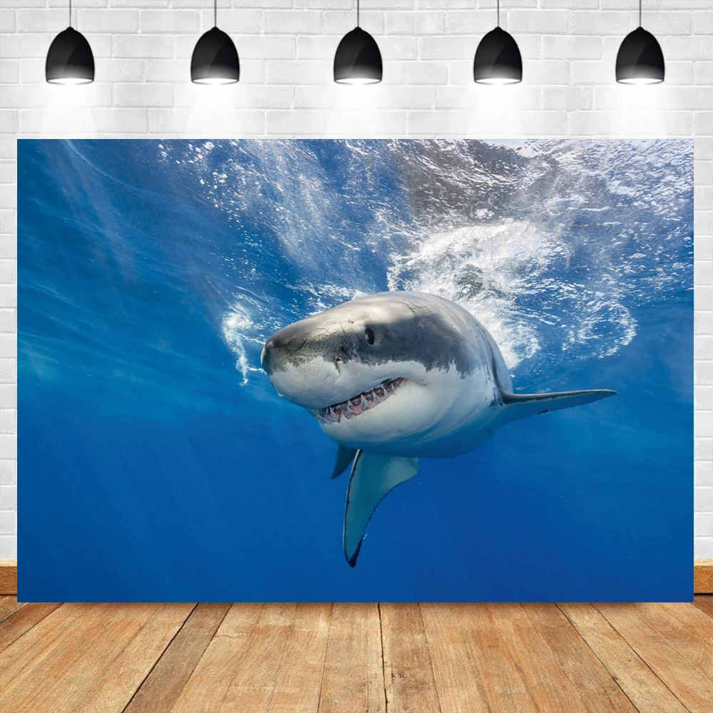 Laeacco Đại Dương Dưới Nước Phong Cảnh Cá Heo Vật Có Hoa Bé Đảng Nhiếp Ảnh Backdrop Tùy Chỉnh Chụp Ảnh Nền Studio Chụp Ảnh