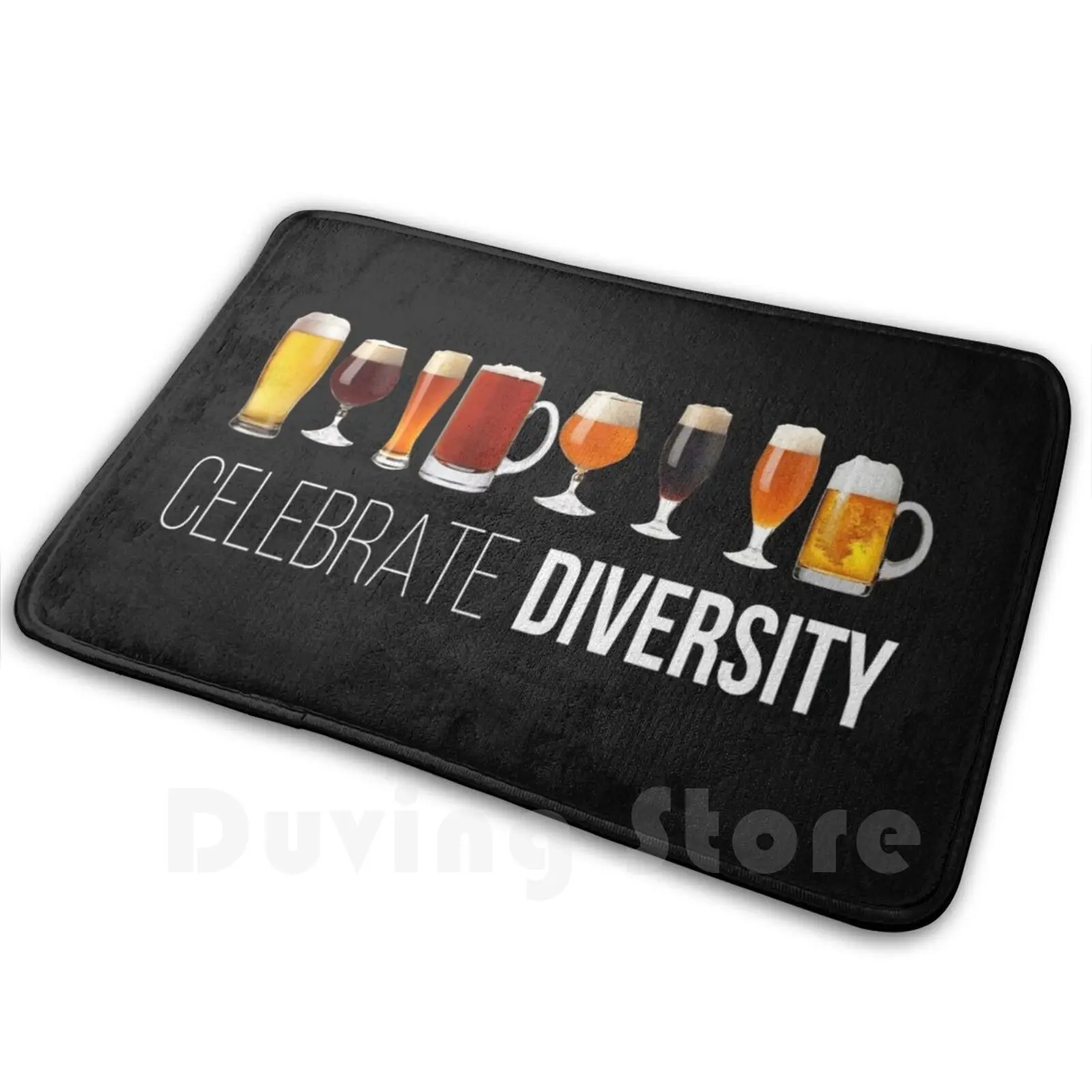 Celebrate Diversity Soft Non-Slip Mat Rug Carpet Cushion Diversity Celebrate Drink University Party Beer Budweiser Brand Mark