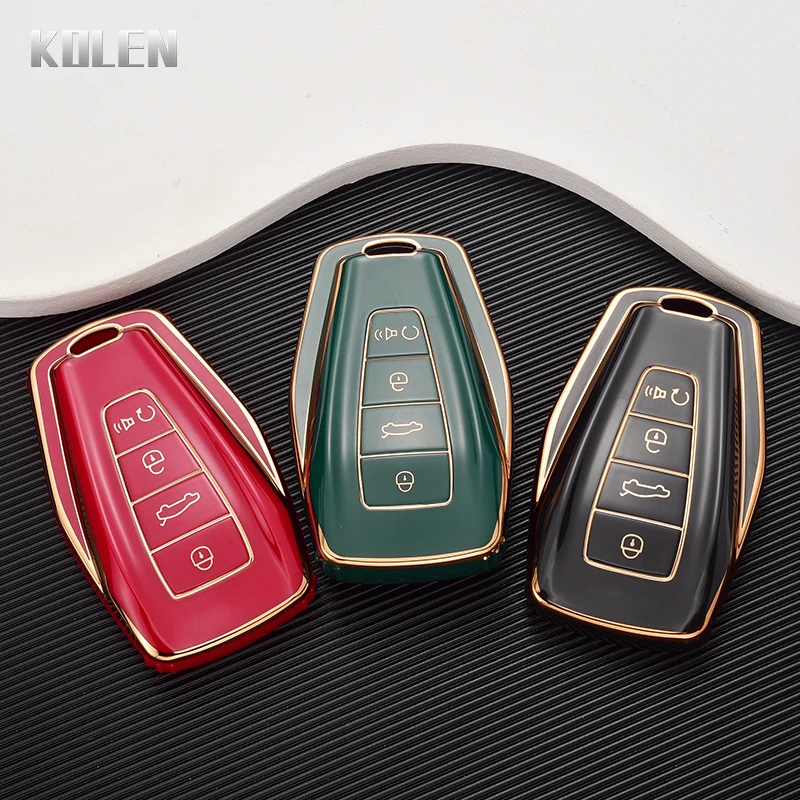 New TPU Car Remote Key Case Cover Shell For Geely Coolray 2019-2020 Atlas Boyue NL3 Emgrand X7 EX7 SUV GT GC9 Borui Accessories