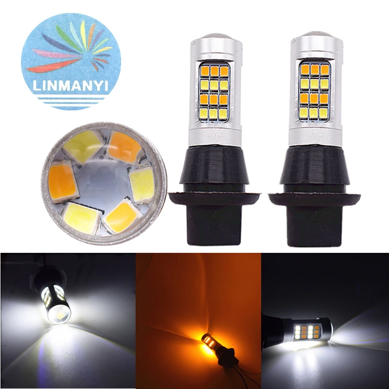 

1set Canbus Car LED Turn Signal Light+Daytime Running Light Dual Mode Auto DRL Bulb Lamp WY21W W21W T20 PY21W BAU15S P21W BA15S