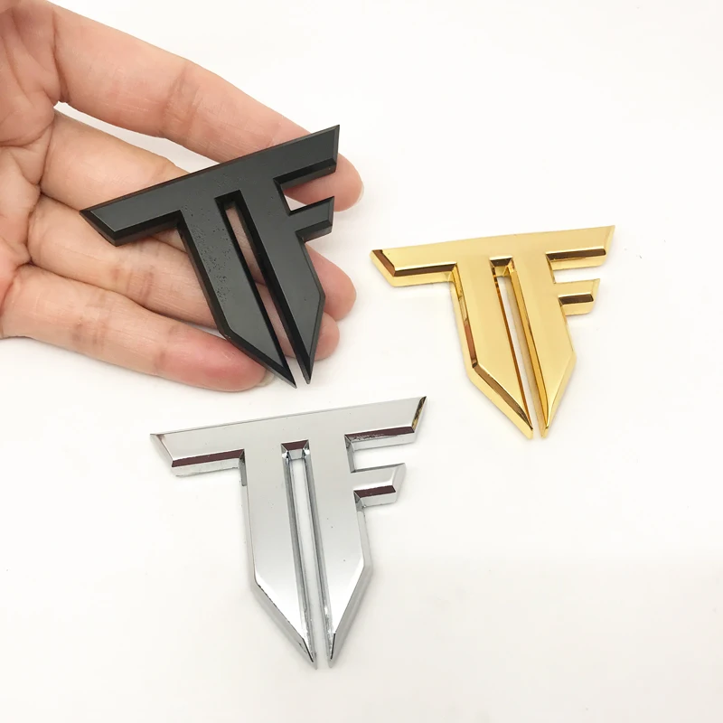 Car styling 3D metal TF Emblem Badge Transformers sticker for  For Hyundai Toyota Nissan Audi Skoda Renault Opel Lada Chevrolet