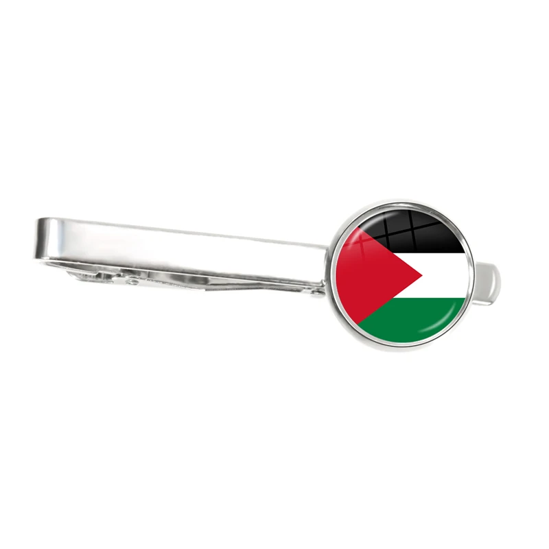 Palestine,Thailand,Cyprus,Egypt,Colombia,Tunisia,Austria,Iceland,Cambodia National Flag Tie Clip Ornament for Male Gentleman