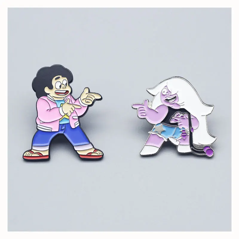 Steven Quartz Universe Enamel Brooch Originality Lapel Badge Denim Jacket Backpack Pin Decoration Children's Fashion Gift