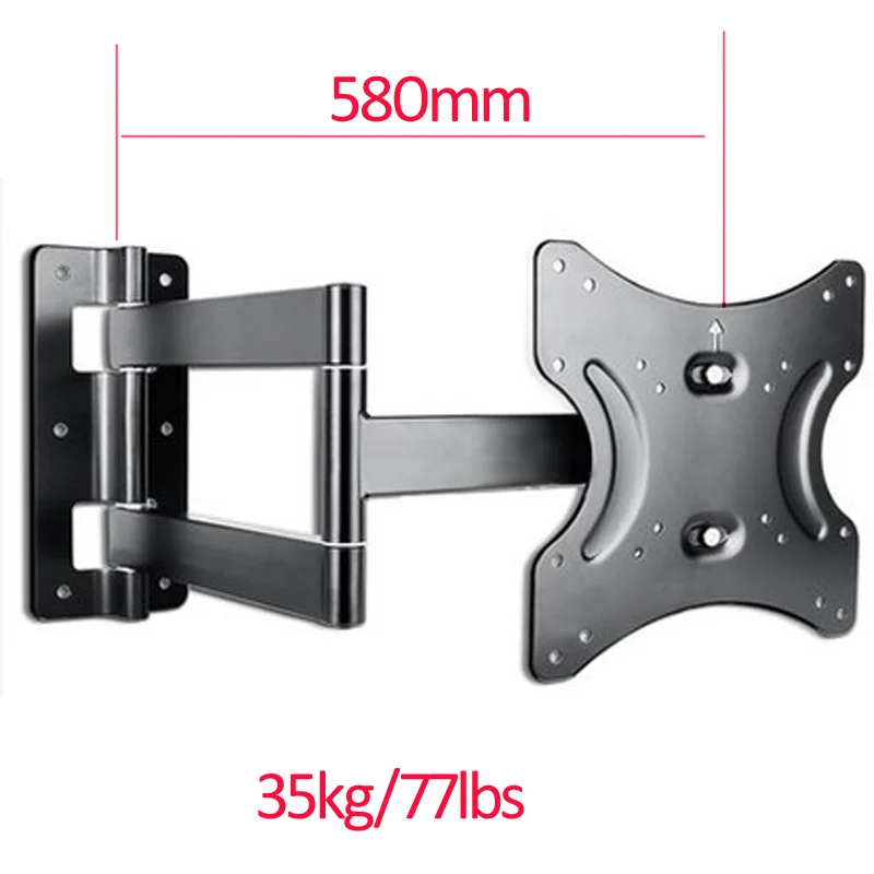 P40-L FULL motion 35kg 30inch 32inch 37inch retractable swivel LCD PLASMA tv mount  lcd wall bracket led stand holder