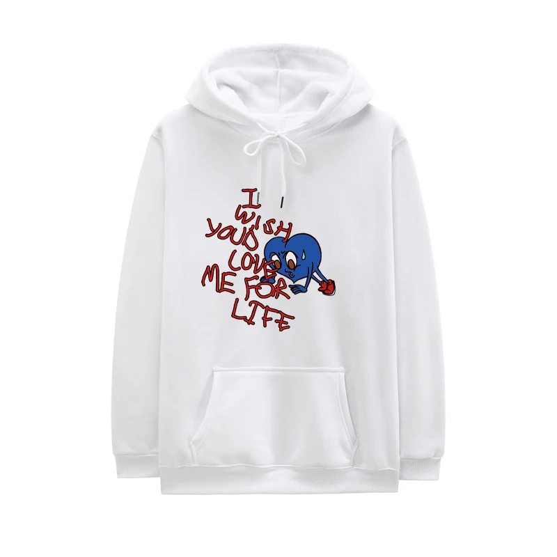 Hot Sale 2023 Casual Men Hoodies I Wish You Love Me For Life Harajuku Hoody Brockhampton Ginger Hip Hop Swag Hooded Sweatshirts