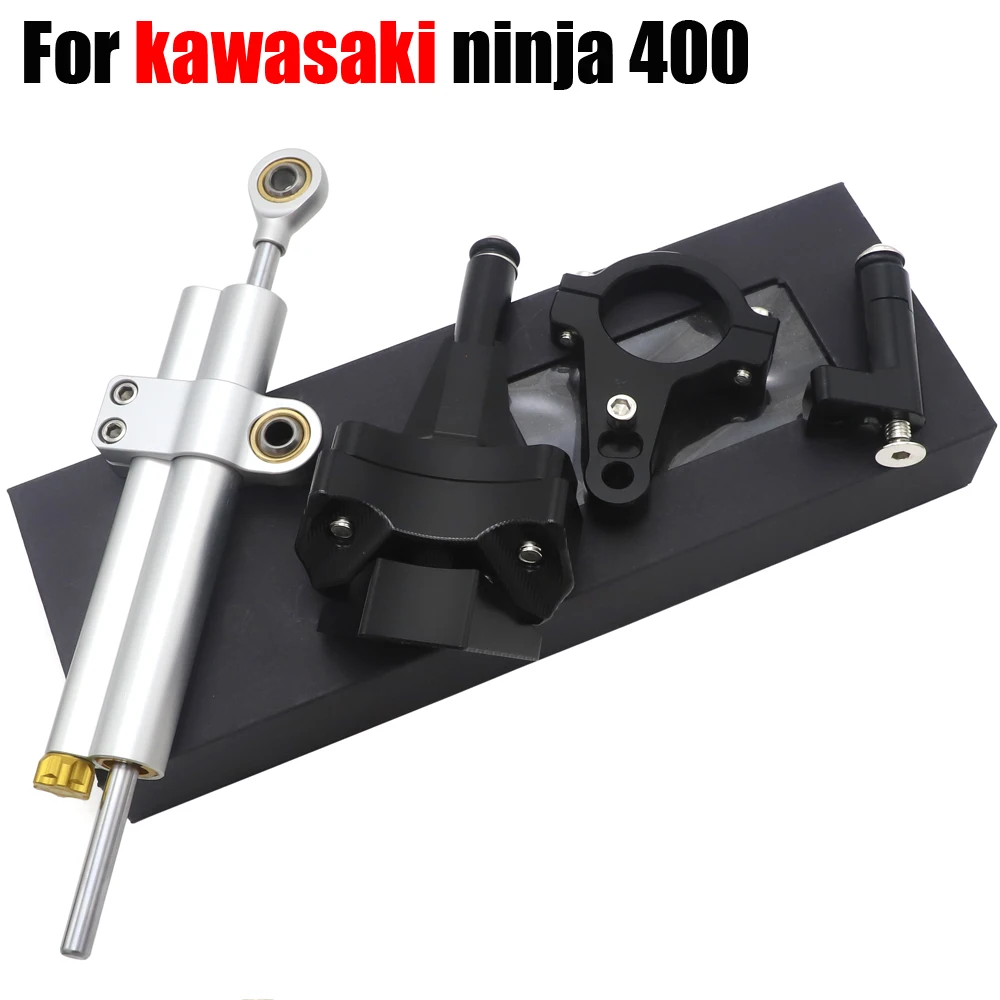 

New Motorcycle Steering Stabilize Damper Bracket Mount CNC Motorbike For Kawasaki Ninja 400 Ninja400 2018 2019 2020 2021 2022