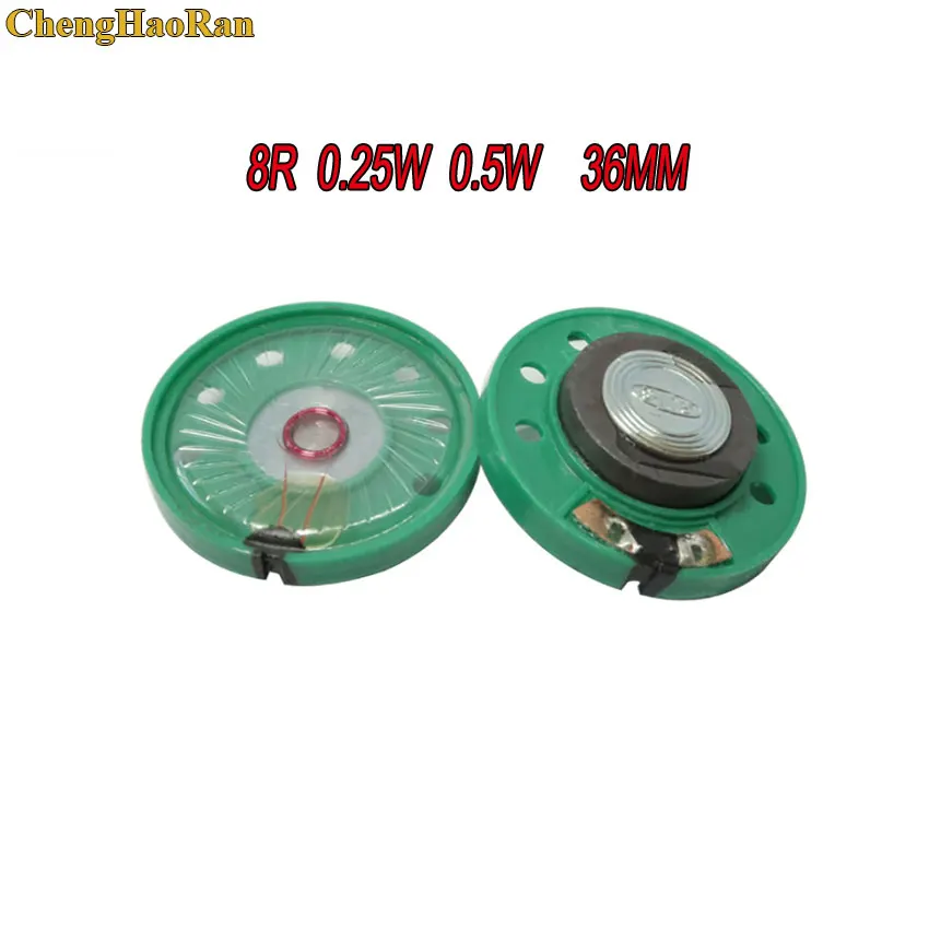 ChengHaoRan 1pcs Ultra-thin speaker Doorbell horn Toy-car horn 8 ohms 0.5 watt 0.5W 0.25W 8R speaker Diameter 36MM 3.6CM