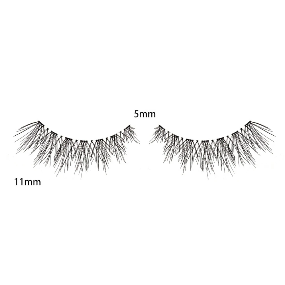 HBZGTLAD 5/10pairs Invisible Band Transparent 3D Mink Fur Lashes Natural Long Wispy False Eyelashes