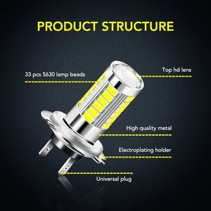 Bir arabanın farları, Fiat 500 için ampuller, Panda, Stilo, Punto, Doblo, Grande, BravoDucato, H7, 6000K, 2 adet Avrupa'nın en çok satan 12, far stili, no. 5