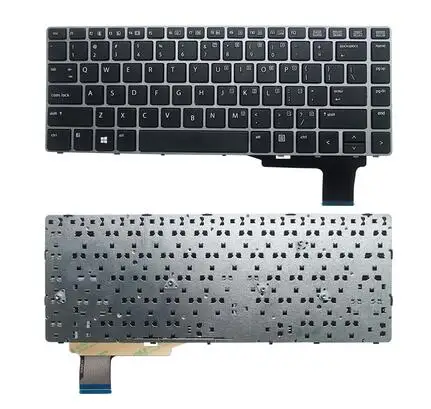 Clavier US pour ordinateur portable HP EliteBook Folio 9470, 9470M, 9480m, 9480M, nouveau