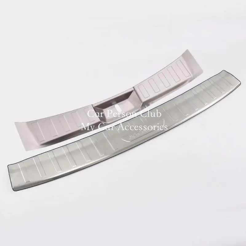 Stainless Steel Rear Bumper Protector Tail Door Sill Trunk Guard Cover Trim For Nissan X-Trail Rogue T32 2017-2020 Car Accessory