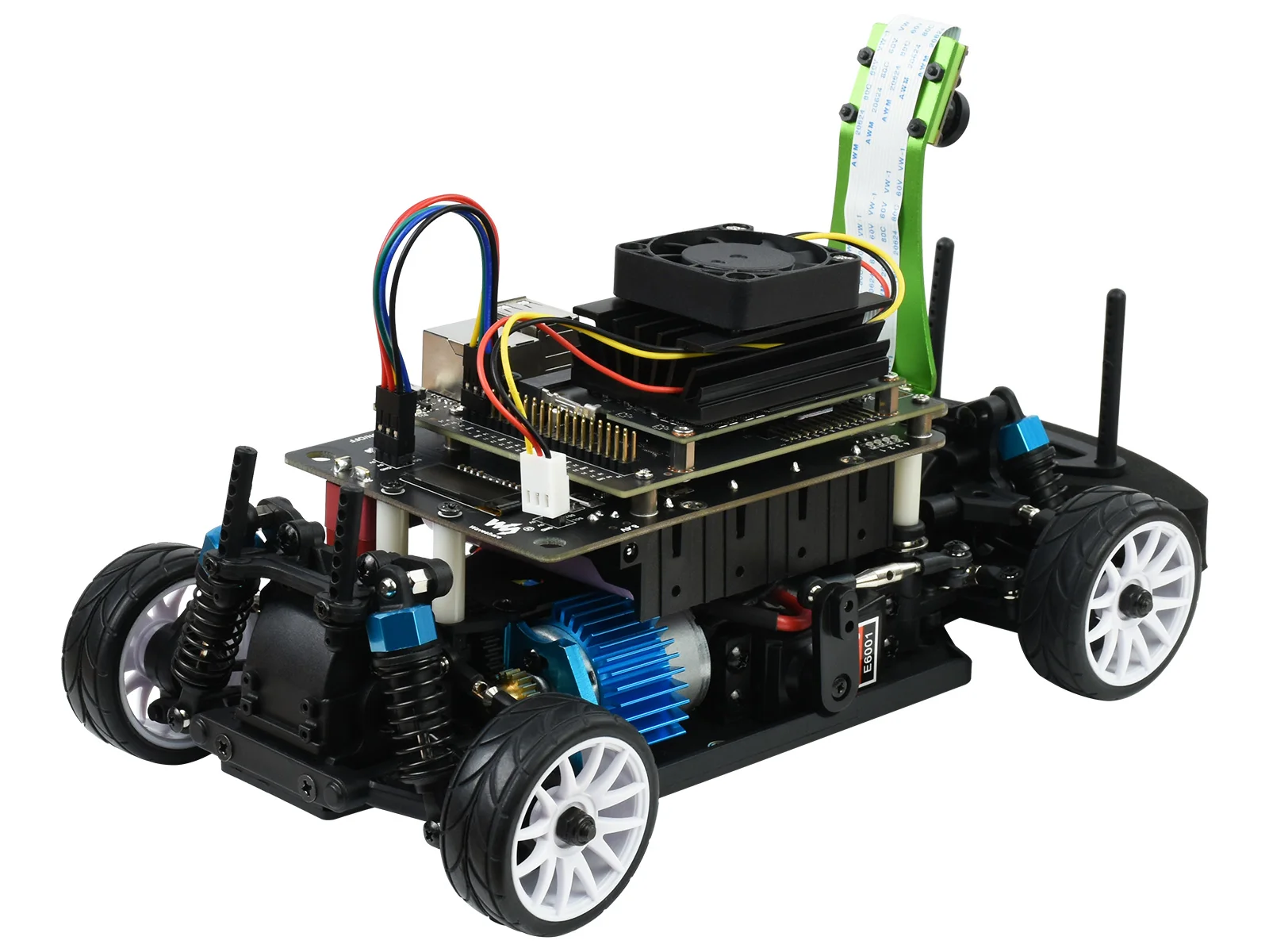 Waveshare JetRacer Pro 2GB AI Kit, High Speed AI Racing Robot Powered by Jetson Nano 2GB, Pro Version