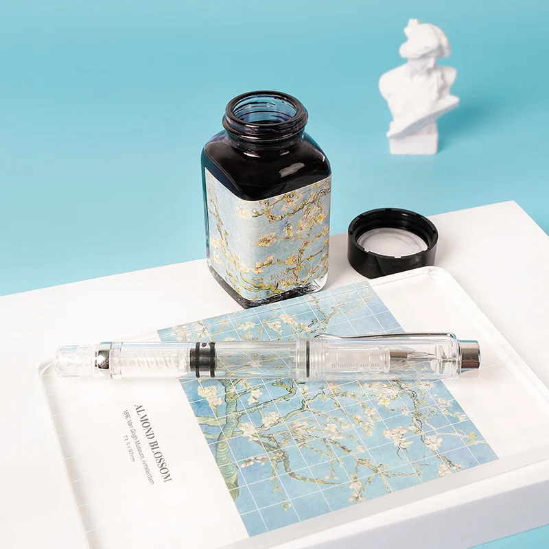 50ml/bottle Non Carbon Color Ink, Smooth Writing No Block Fountain Pen Ink, Dip Pen Ink,4 Colors Selection