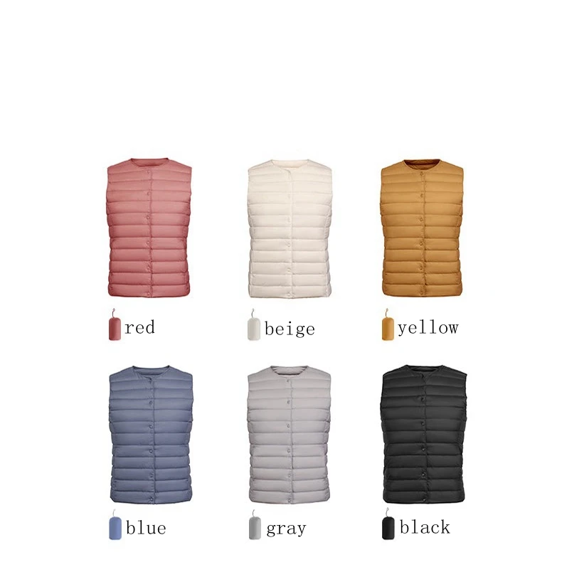 NewBang 90% Matt Fabric Women\'s Warm Vests Ultra Light Down Vest Women Two Ways Waistcoat Portable Warm Sleeveless Winter Liner