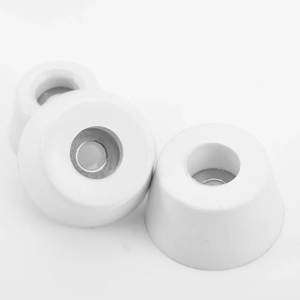 4 stücke O/D 13mm Bis 50mm Weiß Gummi Maschine Fuß Pad Füße Mit Stahl Washer Nicht-slip Möbel Tisch Konische Protector – Detail 4
