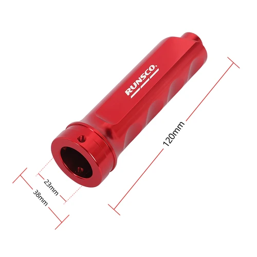 Imagen 2 del producto Funda de freno de mano para coche, cubierta de manija, decoración antideslizante, cubierta protectora de freno de mano de aluminio