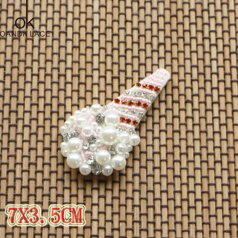 3D Handmade Rhinestone Beaded Patches Colorful Sew on Crystal Patch beading Applique Cute Patch Rainbow,Ice-cream,umbrella